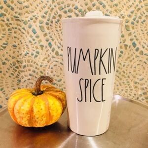 NWT Rae Dunn PUMPKIN SPICE Tumbler Coffee Tea